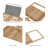 Lavish Home Bamboo Bathtub Tray - Wood Bath Caddy with Book, Phone, or Tablet Rest, Cup Holder, and Extended Sides for Bath Accessories