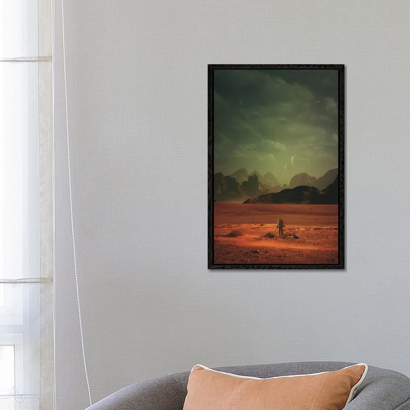 In Order To Understand The World by Rob Hakemo - Print on Canvas, 66.04 cm H x 45.72 cm W, Black Framed