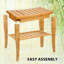 Banc de douche en teck Filomela l 10,2 po
