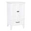 Meuble-lavabo de 20 po avec lavabo, armoire de salle de bain avec deux portes, butoir de porte magnétique et patins réglables, tiroir