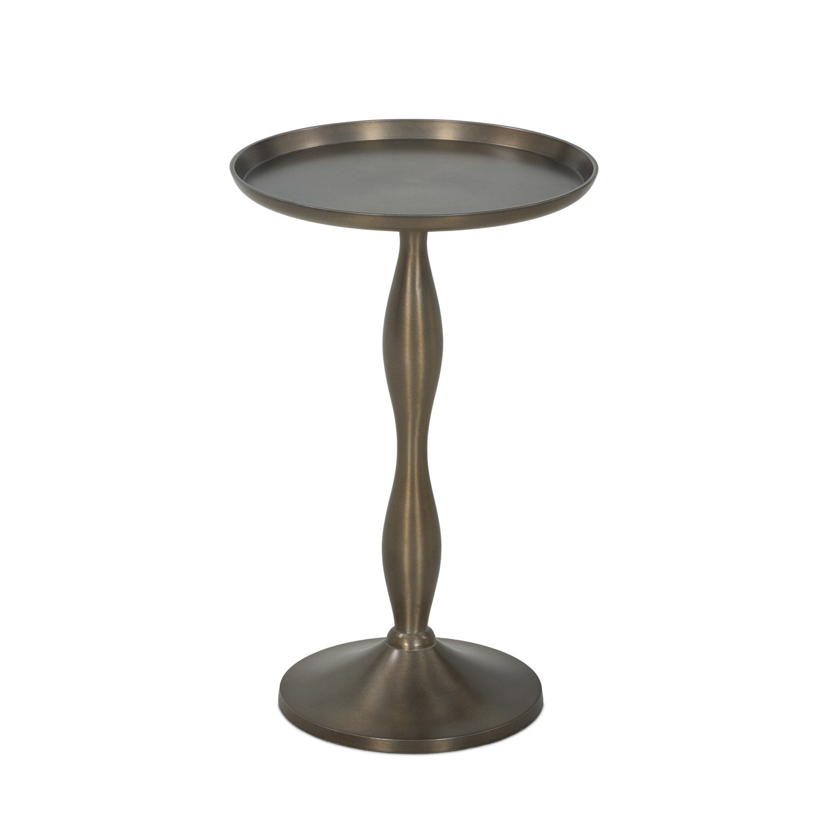 Carden End Table-Dark Aluminum, Dark Aluminum