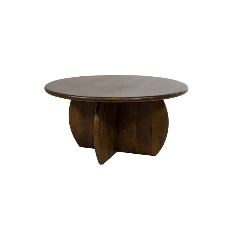 Solid Wood Pedestal Coffee Table