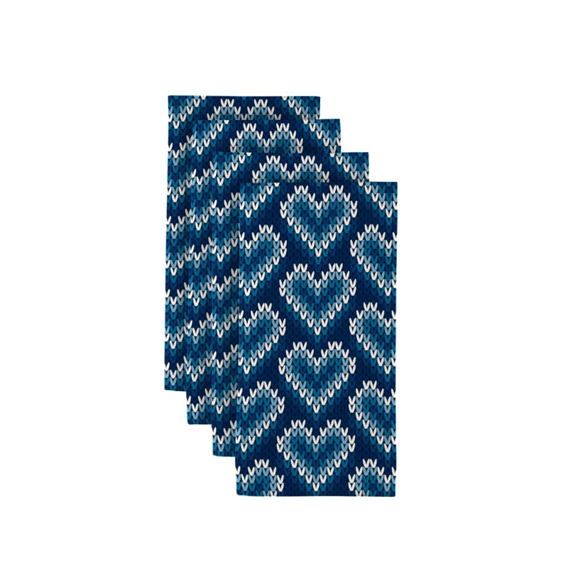 Sirois Polyester Geometric Square Napkin