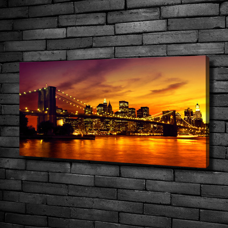 Brooklyn Bridge - No Frame Print on Canvas