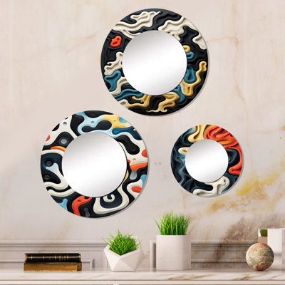 Loice Metal Round Mirror