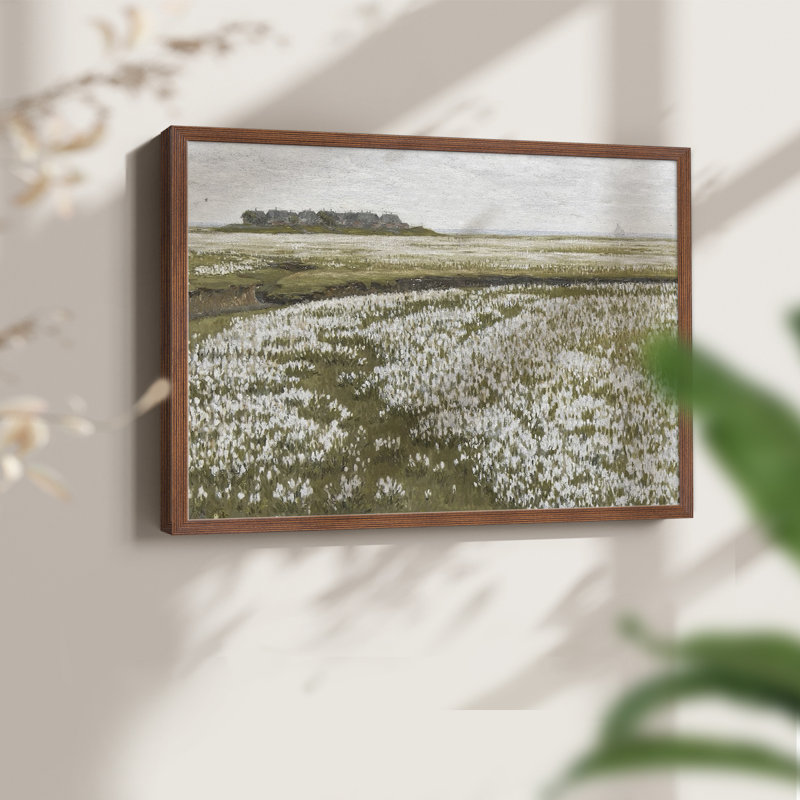 Paysages rétro - DCXLV - Reproduction encadrée - Restickable, H 8 po x l 10 po, Noyer