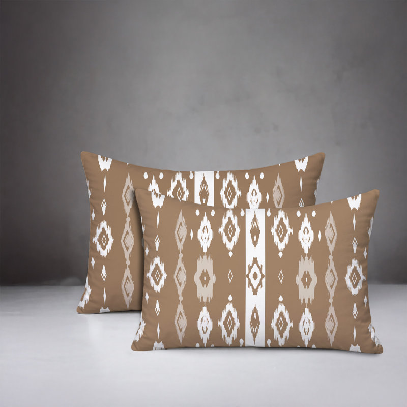 Oreiller réversible intérieur / extérieur Nita, 25 x 18, Beige