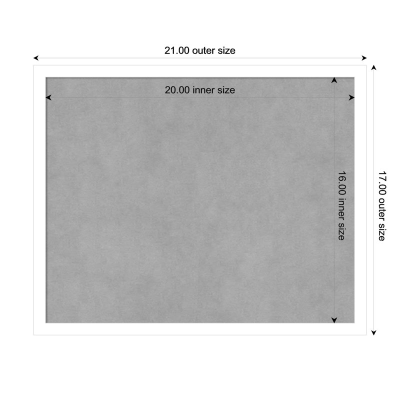 Tableau magnétique blanc Svelte, H 17 po x l 21 po