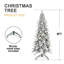 Arbre de Noël - Conception peu encombrante, branches articulées, support stable, aspect enneigé réaliste-118769891