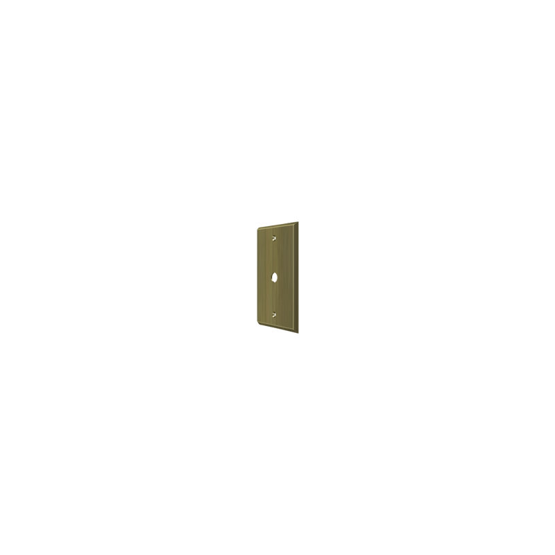 Deltana CPC4764U5 Switch Plate; Cable Cover Plate; Antique Brass Finish