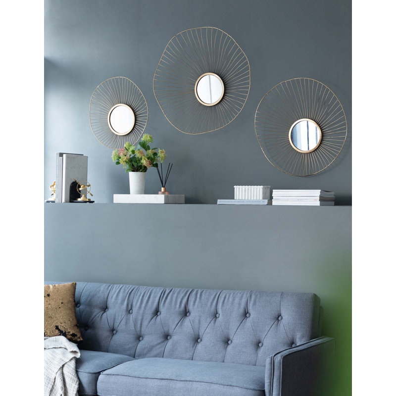 Metal Round Wall Mirror