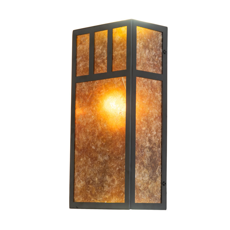 6.5" Wide Hyde Park Double Bar Mission Wall Sconce