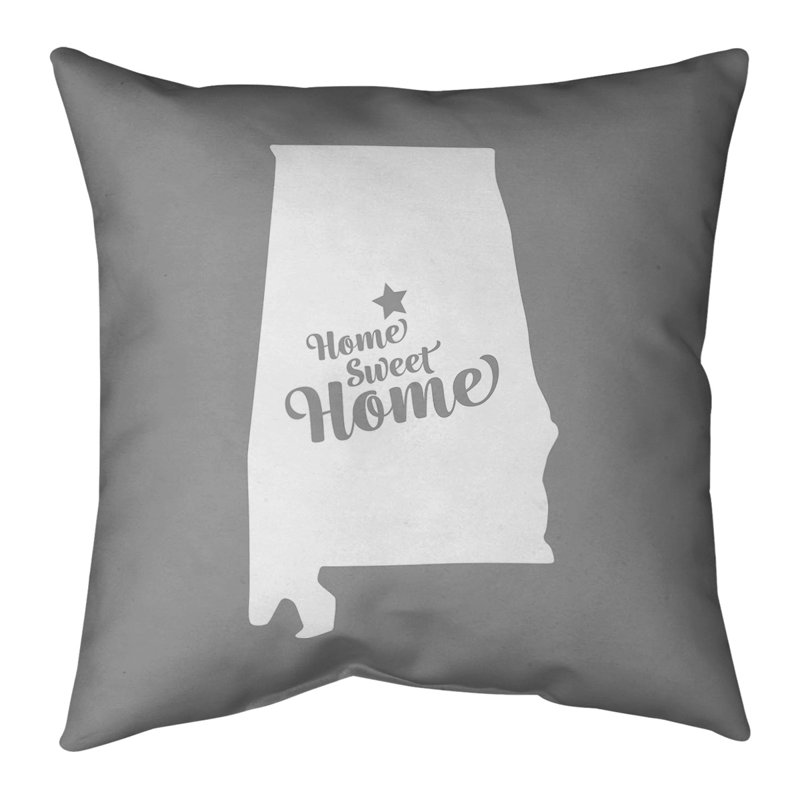 Housse de coussin pour la maison, Birmingham, 14 po x 14 po, Gris