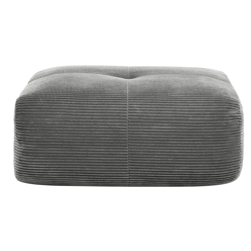 Velours côtelé gris et coin, rembourrage doux en coton à haute élasticité, velours côtelé réglable, support incurvé, réglage multi-angle