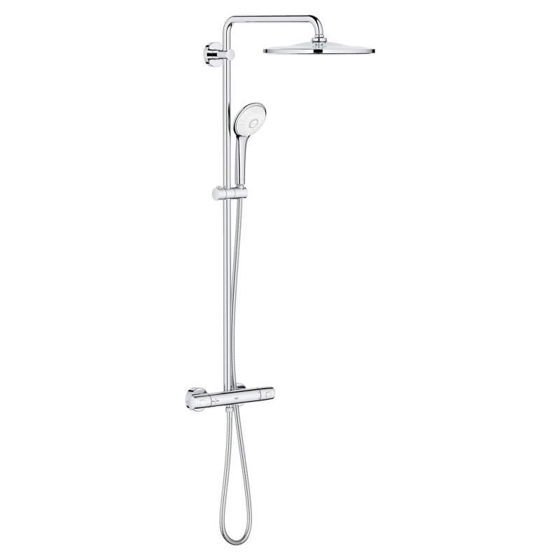 Euphoria 310 CoolTouch Thermostatic Shower System, Starlight Chrome