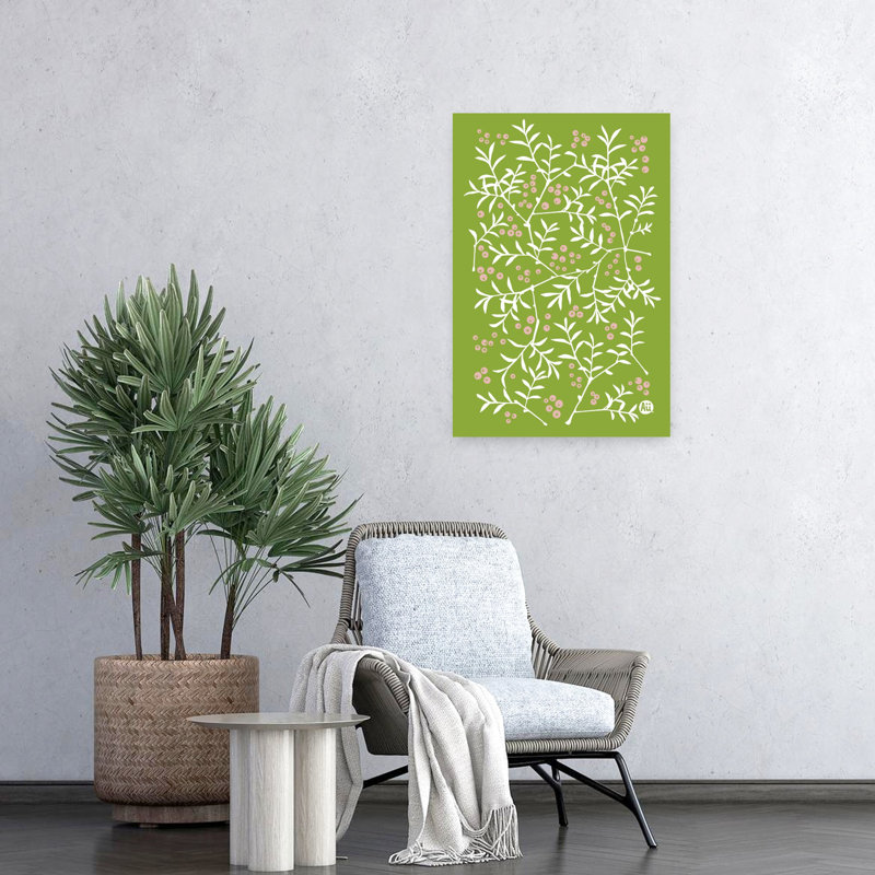 Contemporary Art Abstract Contemporary Forest Landscape Wall Art by Aia Ueno - Wrapped Canvas Print, 60.96 cm H x 40.64 cm W