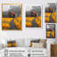 Red Yellow Autumn Barn Retreat - Reproduction d'art mural de grange-377034116-377034129
