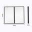 Armoire à pharmacie 26 po x 30 po à fixation murale ou encastrée en métal noir avec miroir