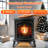 24" Electric Fireplace Heater Stove - Infrared Heater with Realistic LED 3D Flames and Remote Contro, Fire Place Electric, Fake Freestanding Fireplace for Indoor Use, Timer, 750 | 1500W-1807381417