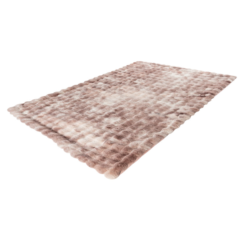 Camouflage Abstract Hand Tufted Area Rug, Rectangular 40 x 60cm, Pink