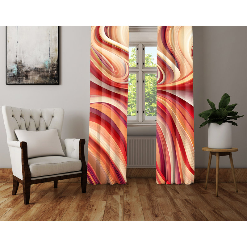 Rideau en polyester Japon, L 40 po x L 52 po
