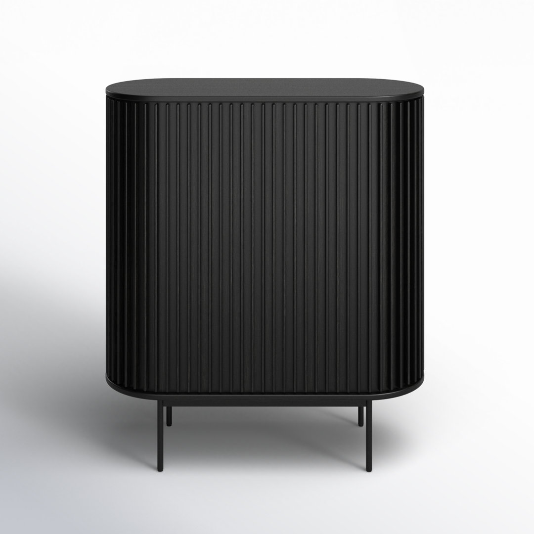 Asta Black Oak Accent Cabinet AllModern