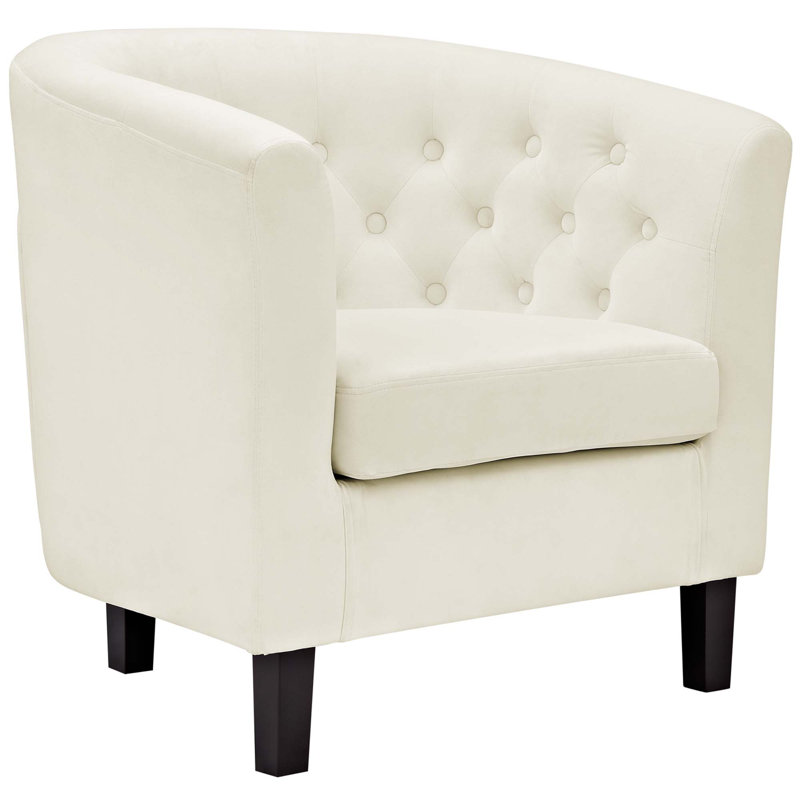 Modway Prospect Upholstered Armchair, Ivory