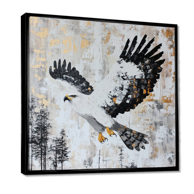 Hawk Soaring Over The Mountains I - Hawk Canvas Print