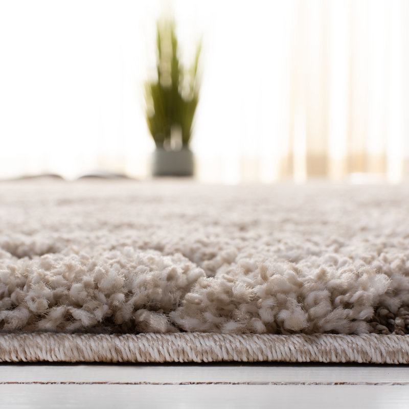 Elwin Shag Performance Damask Rug, Rectangle 8' x 10'