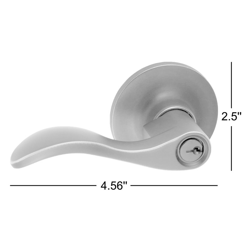 Snowbird Entry Lever, Flat Black