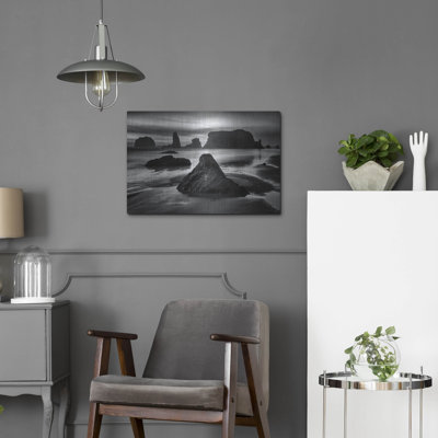 Highland Dunes 'Bandon Twilight Monochrome' by Rick Berk Metal Wall