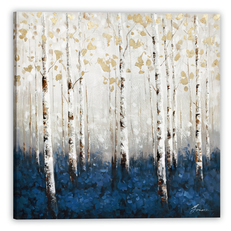 Forêt - reproduction d'art sur toile tendue, H 12 po x l 12 po x P 1,5 po