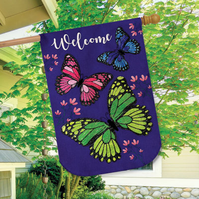 Drapeau de maison Butterfly Trio