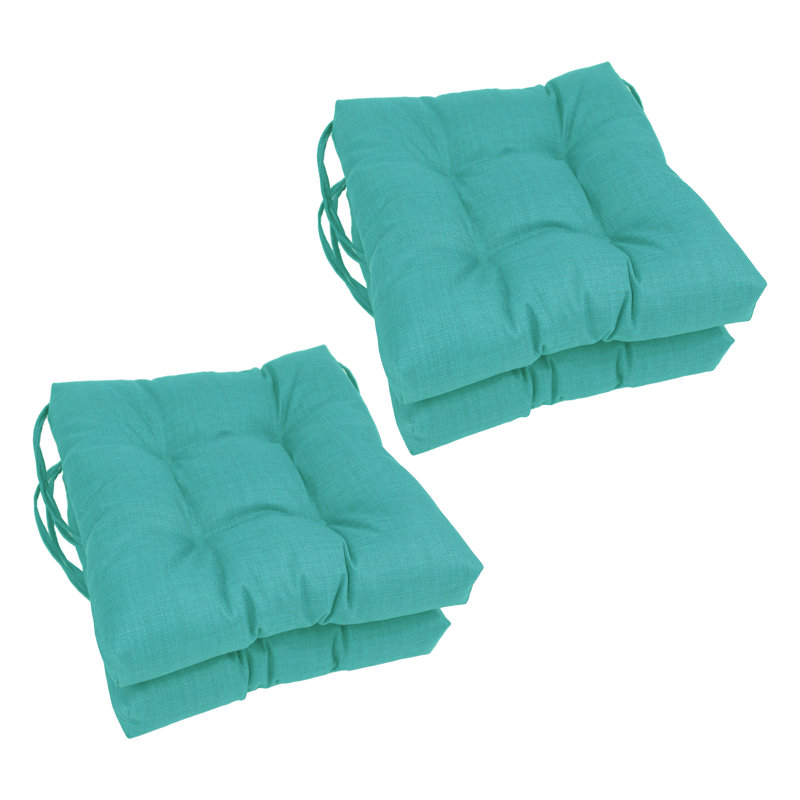Outdoor 3.5'' Seat Cushion, Aqua Blue
