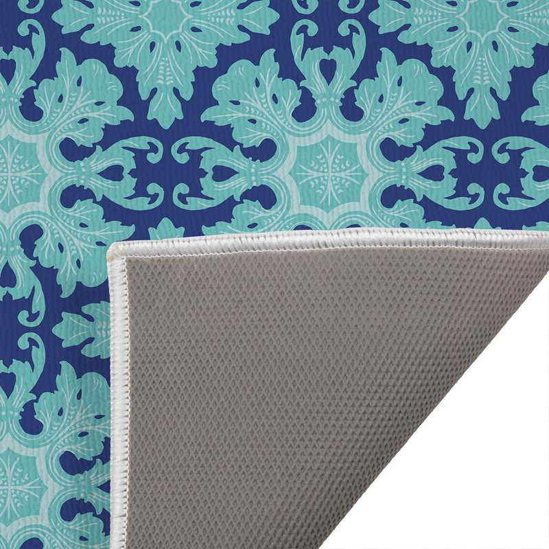 Paillasson Damask, Bleu, L 21 po x L 34 po