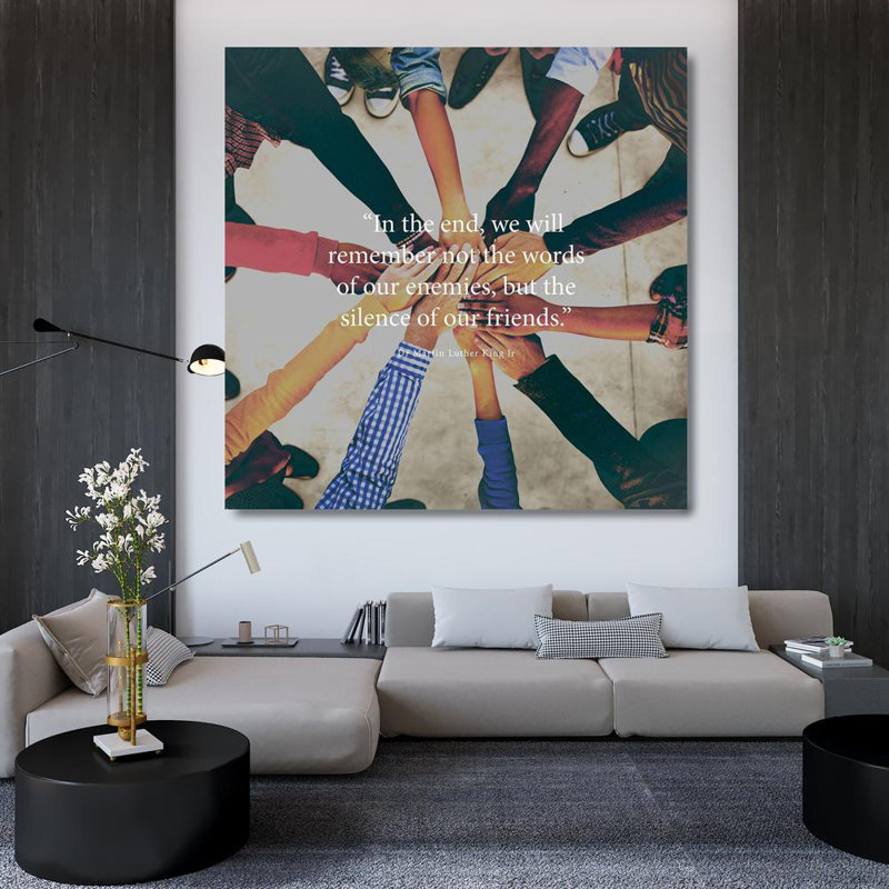 Art sur toile tendue par ArtsyQuotes: Dr Martin Luther King Jr.