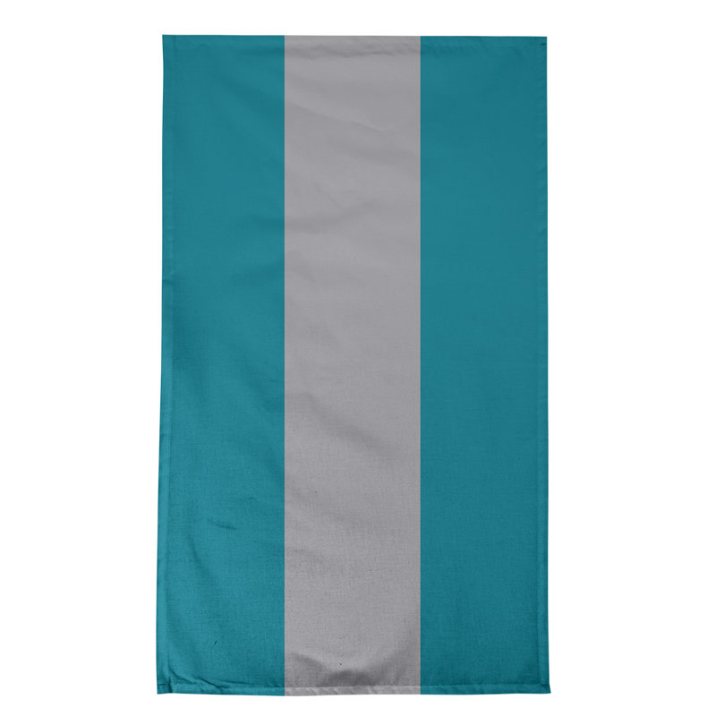 Torchon Football, Bleu sarcelle / gris / bleu sarcelle basketball, Coton