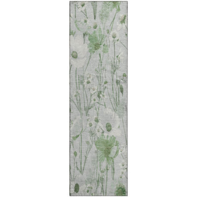 Premium Machine Washable Elize AMF1500 Floral Rug