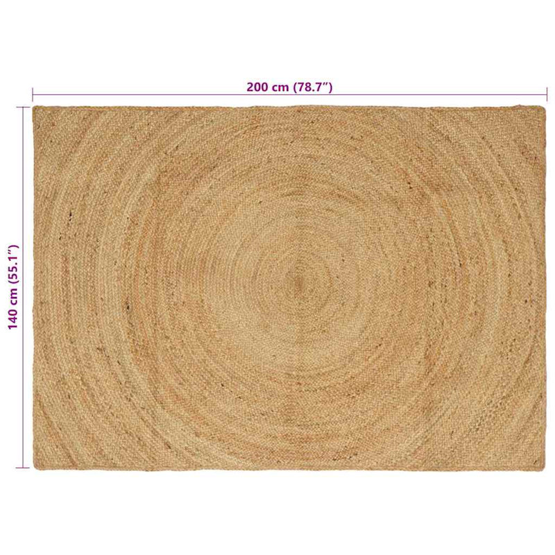 Solid Colour Standard Area Rug, Rectangle 140 x 200 cm