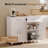 Modular 48" W 4-Piece Storage Cabinet Set: 2 Wall Cabinets & 2 Base Cabinets With Drawers-492101512