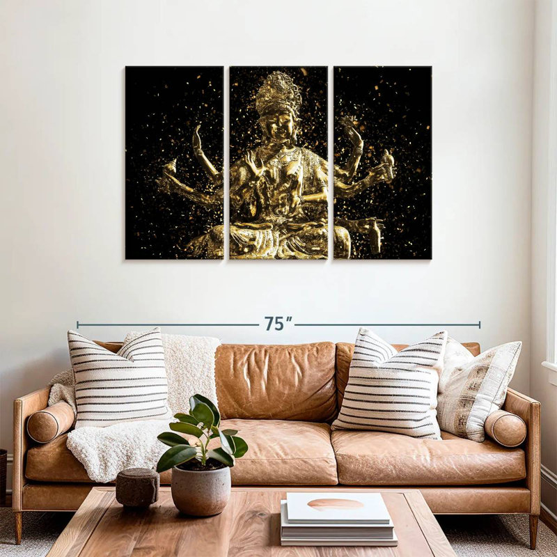Adella Golden Shiva, 36" H x 57" W