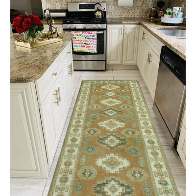 Tapis de couloir unique en laine 2 pi 10 po x 9 pi 3 po Cekaj 2022