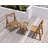 HIPS Material Outdoor Bistro Set Foldable Small Table And Chair Set With 2 Chairs And Rectangular Table-2043174243