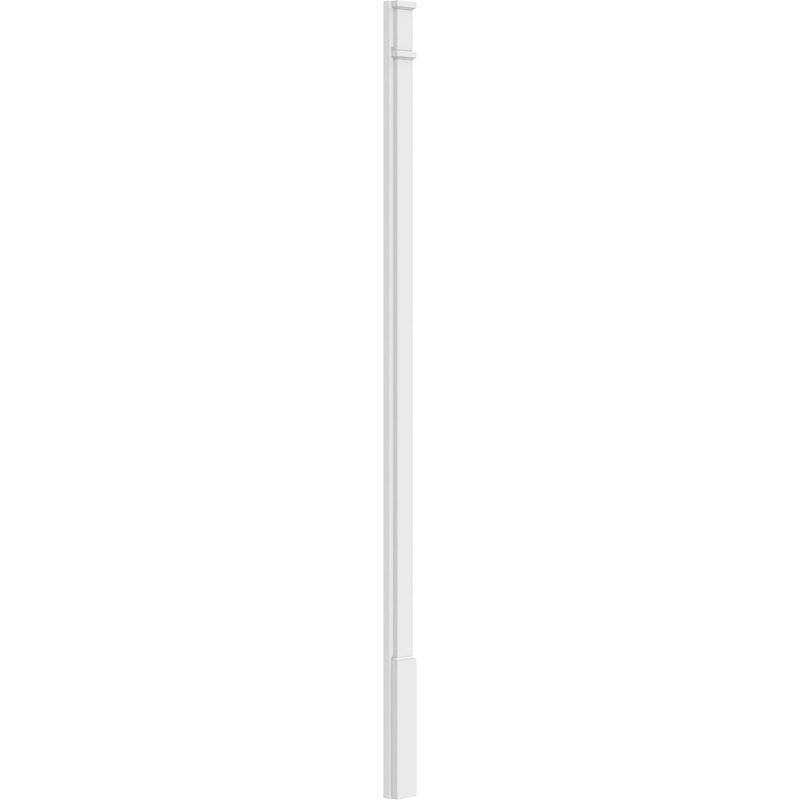 Pilastre simple en PVC TruCraft (la paire), Base et chapiteau décoratifs, H 96 po x l 4 po