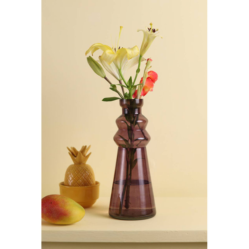 Vase de table en verre Caelub - 4,5 x 12 po