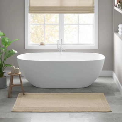 Tapis pour salle de bain réversible 100% coton 24 GSM 3000 g / m² 24 po