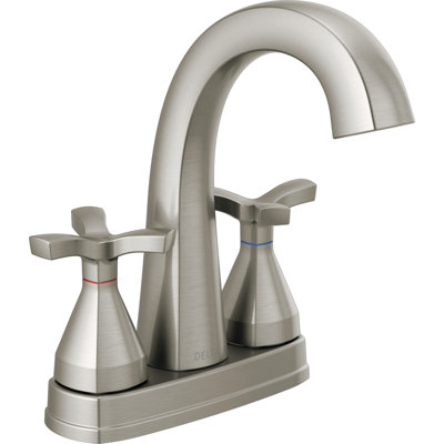 Stryke Centerset Bathroom Faucet with Drain Assembly and DIAMOND™ Seal Technology