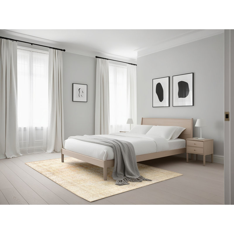 Tapis oriental beige, Rectangle 5 pi x 7 pi