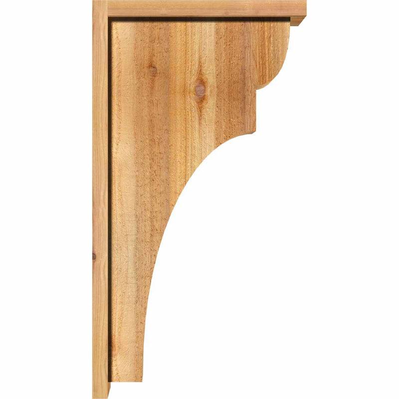 Yorkshire Yorktown avec plaque arrière, H 26 po x l 8 po x P 14 po, Cèdre rouge, Sciage brut