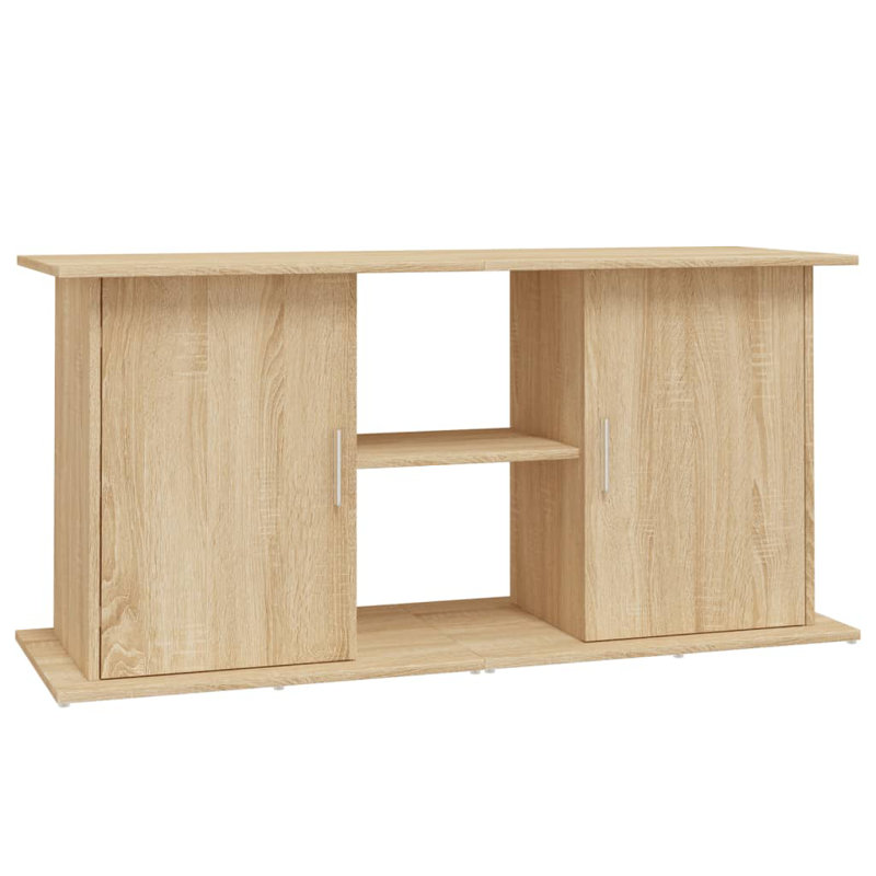 vidaXL Aquarium Stand Engineered Wood, Sonoma Oak, 22.8" H x 47.6" W x 16.1" D